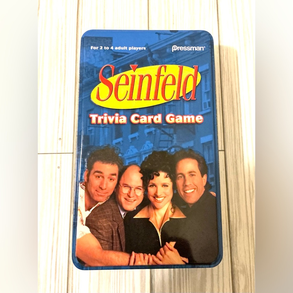 Pressman Seinfeld Trivia Card Game - Classic Blue